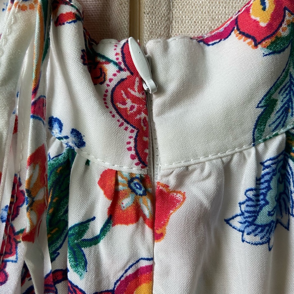 🛍FOREVER 21 Floral Ruffle-trimmed Dress Open-back - Picture 9 of 11